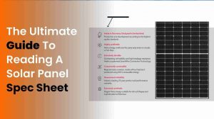 how to read solar panel spec sheet