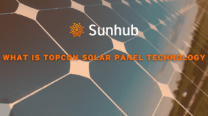 Diagram showing the structure of TOPCon solar panels and their enhanced efficiency compared to PERC technology.